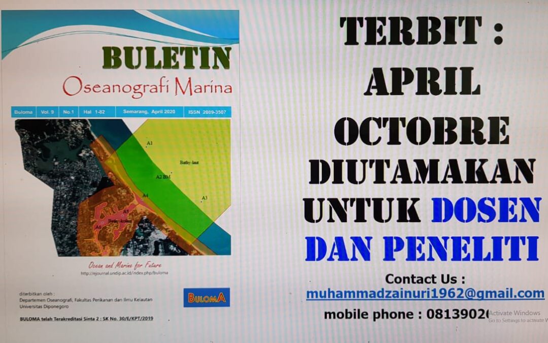 Jurnal di Departemen Oseanografi FPIK Undip